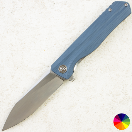 Нож Petrified Fish Forward, D2, Satin, G10 Gray Handle, PF818GAS